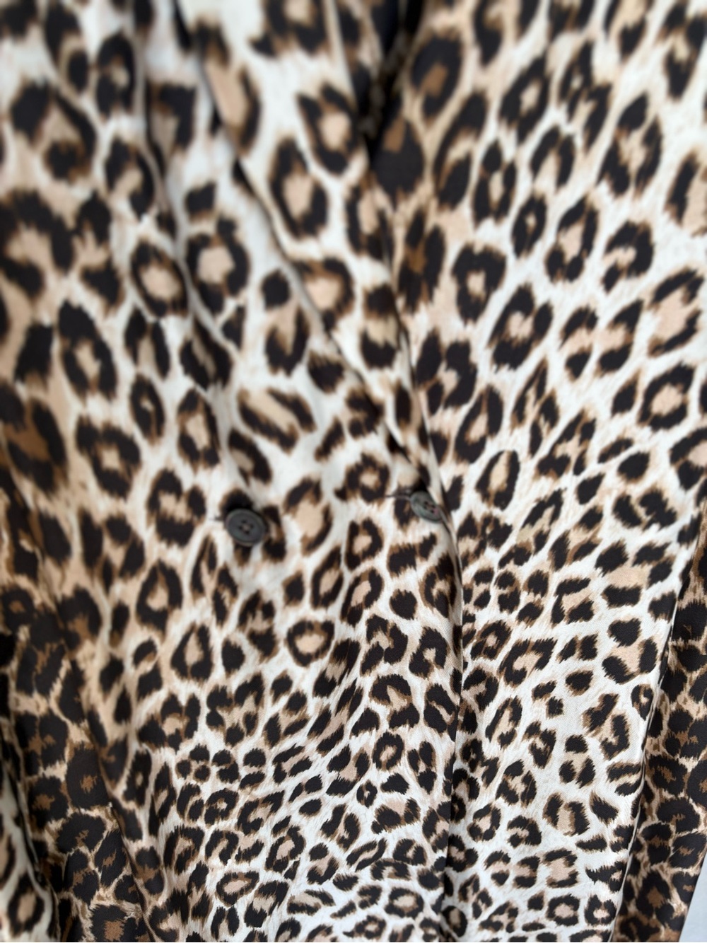 La Prestic Ouiston Leopard Print Blazer Jacket - Brown & Cream - Picture 3 of 6
